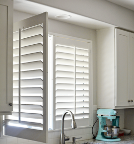 White Shutters in kitchen Photo