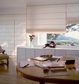 Luxurious Cream Roman Blinds Photo